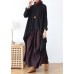 Women black knit blouse asymmetric hem oversize high neck knit tops