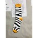 Women Jacquard Paitings Cotton Mid Calf Socks