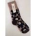 Vintage Floral thick Cotton Crew Socks