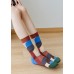 Beautiful Creative Color Paitings Cotton Mid Calf Socks